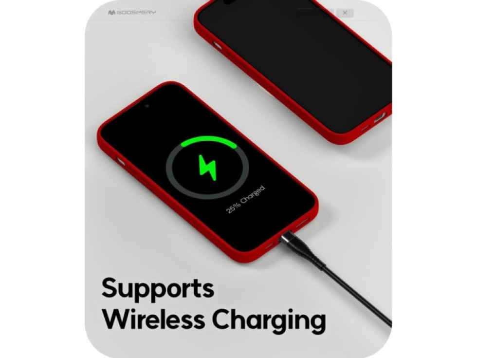 Ochranný kryt na iPhone 15 Pro MAX - Mercury, Jelly Red