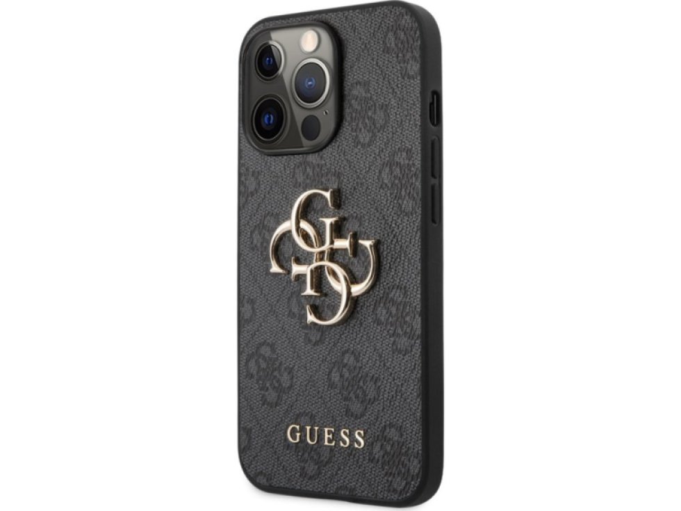 Ochranný kryt pro iPhone 13 Pro MAX - Guess, 4G Logo Back Gray GUHCP13X4GMGGR
