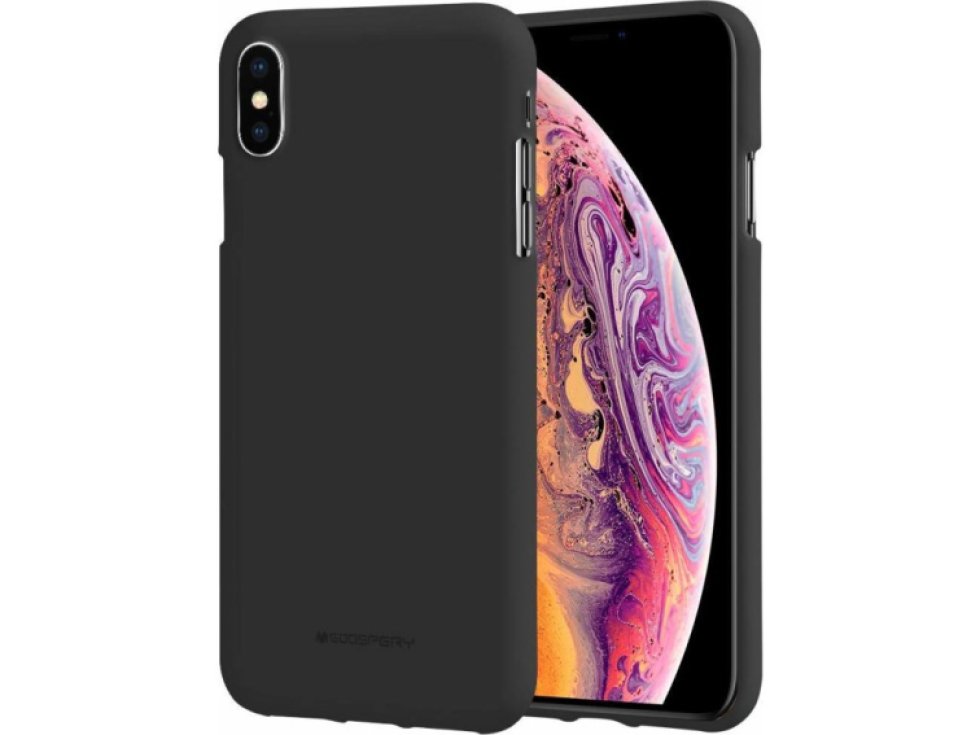 Ochranný kryt pro iPhone XS MAX - Mercury, Soft Feeling Black