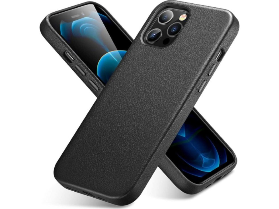 Kožený kryt na iPhone 12 Pro MAX - ESR, Metro Leather Black 3C01201410201