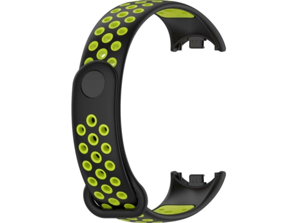 Řemínek pro Xiaomi Mi Band 8 / 9 - Tech-Protect, Softband Black/Lime