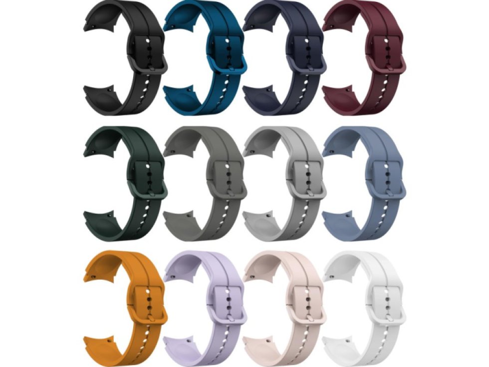 Jednobarevný řemínek s plastovou přezkou pro Samsung Galaxy watch 4/ 4 Classic/4 Classic Lite/ 5 / 5 PRO