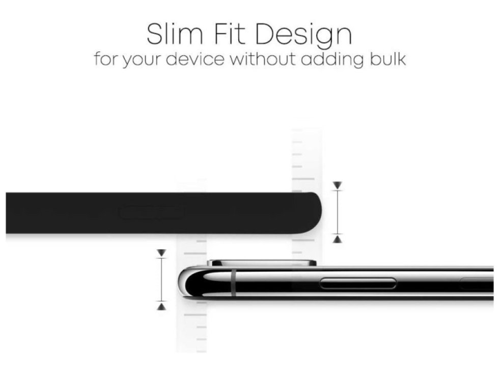 Ochranný kryt pro iPhone XS / X - Mercury, Silicone Black