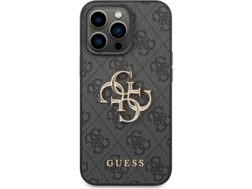 Ochranný kryt pro iPhone 14 Pro - Guess, 4G Logo Back Gray GUHCP14L4GMGGR