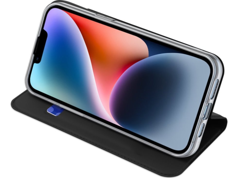 Knížkové pouzdro pro iPhone 14 PLUS - DuxDucis, SkinPro Black