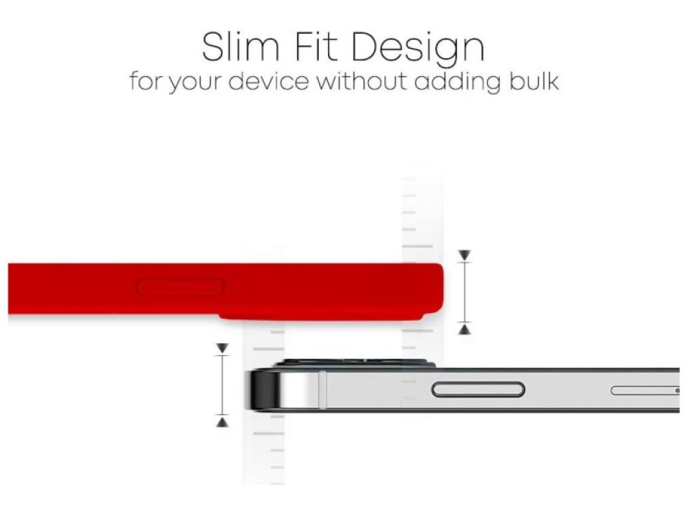 Ochranný kryt pro iPhone 12 Pro MAX - Mercury, Silicone Red