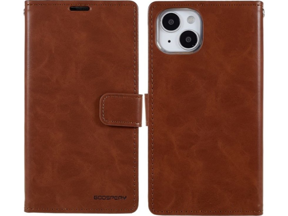 Ochranné pouzdro pro iPhone 14 - Mercury, Bluemoon Diary Brown