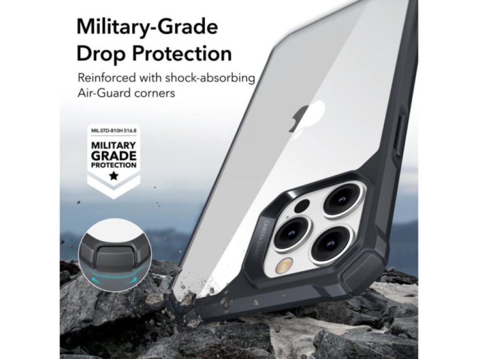 Ochranný kryt pro iPhone 14 Pro MAX - ESR, Air Armor Clear/Black