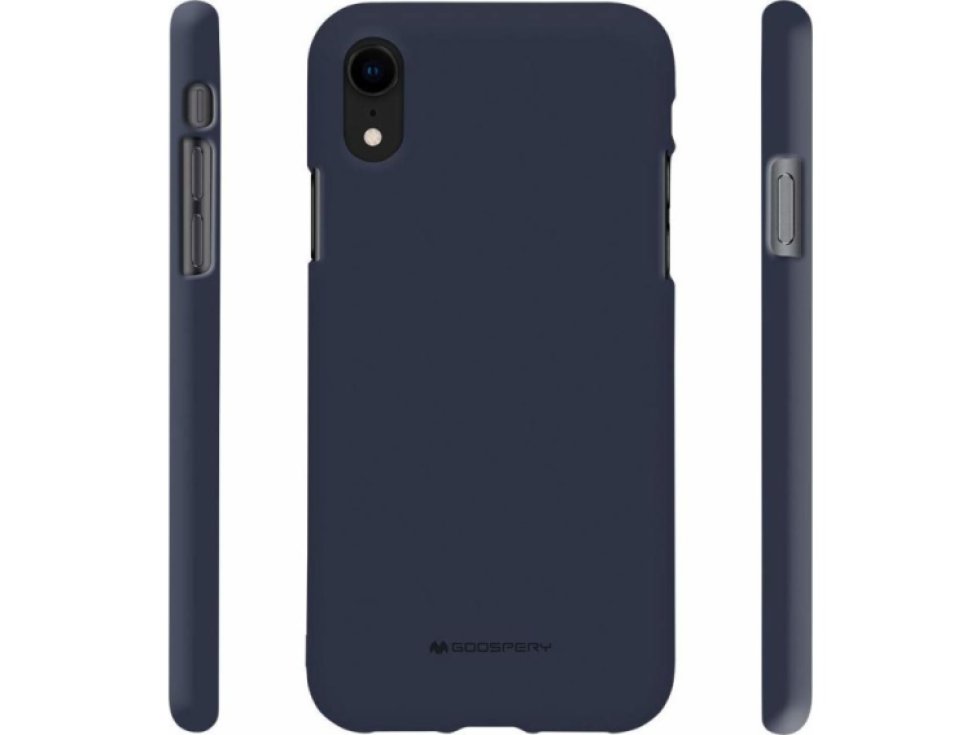 Ochranný kryt pro iPhone XR - Mercury, Soft Feeling Midnight Blue