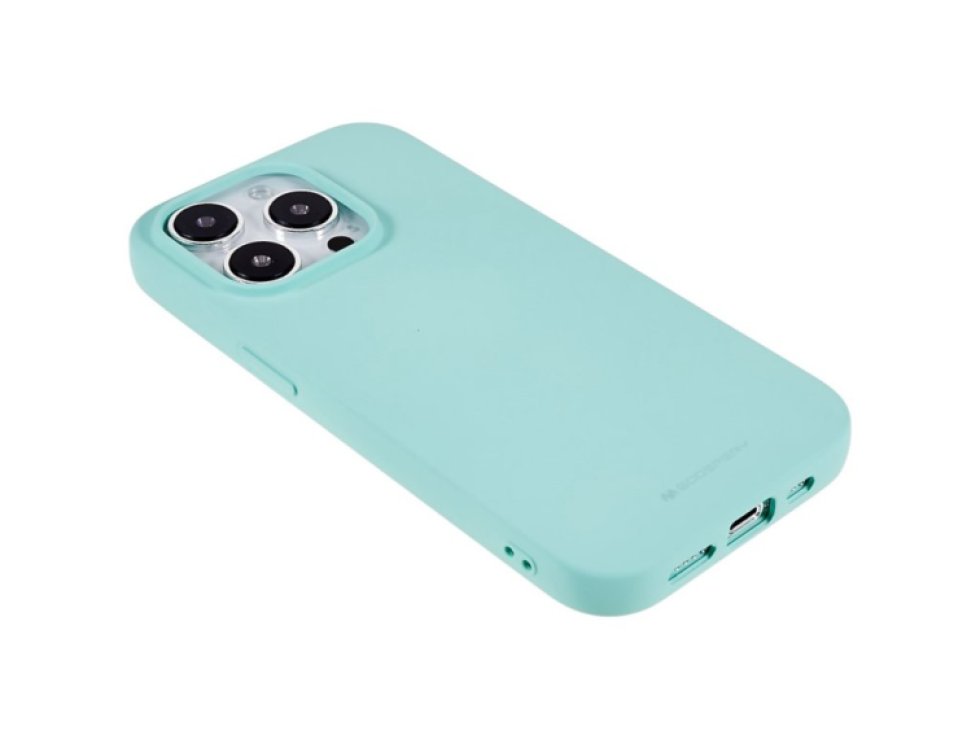 Ochranný kryt na iPhone 15 Pro - Mercury, Soft Feeling Mint