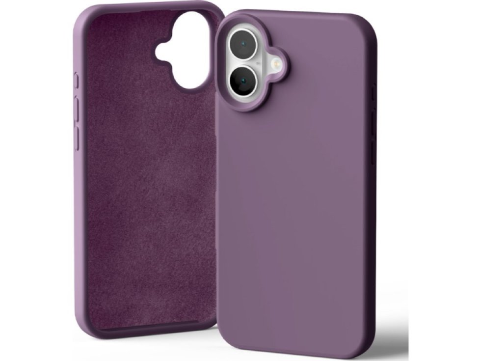 Ochranný kryt na iPhone 16 PLUS - Mercury, Silicone Purple