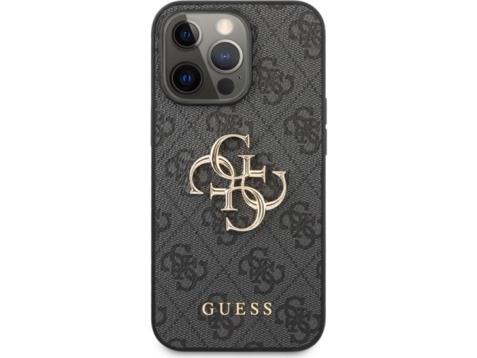 Ochranný kryt pro iPhone 13 Pro MAX - Guess, 4G Logo Back Gray GUHCP13X4GMGGR