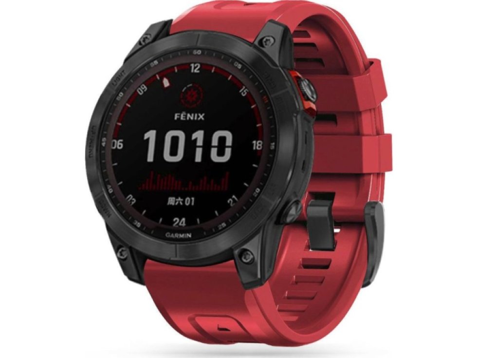 Řemínek pro Garmin Fenix 5 / 6 / 6 PRO / 7 - Tech-Protect, Iconband Red - ROZBALENO