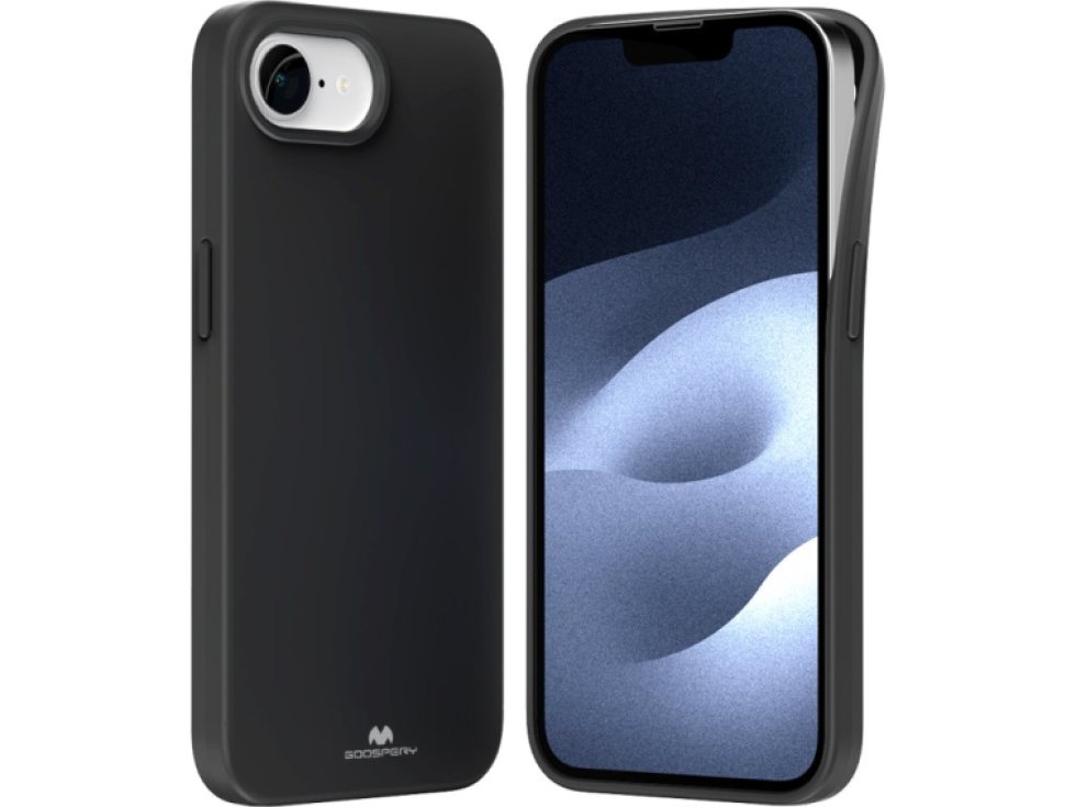 Ochranný kryt na iPhone 16e - Mercury, Soft Feeling Black