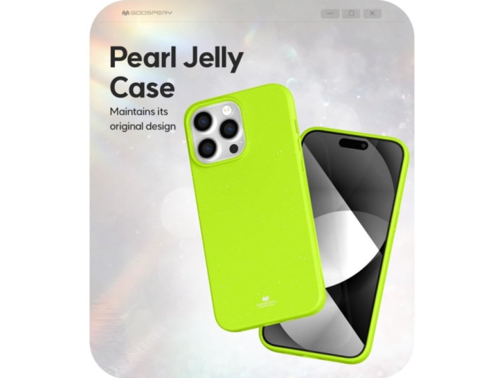 Ochranný kryt na iPhone 15 Pro MAX - Mercury, Jelly Lime