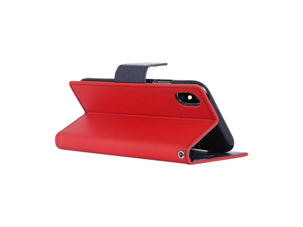 Pouzdro / kryt pro iPhone XS MAX - Mercury, Fancy Diary Red/Navy