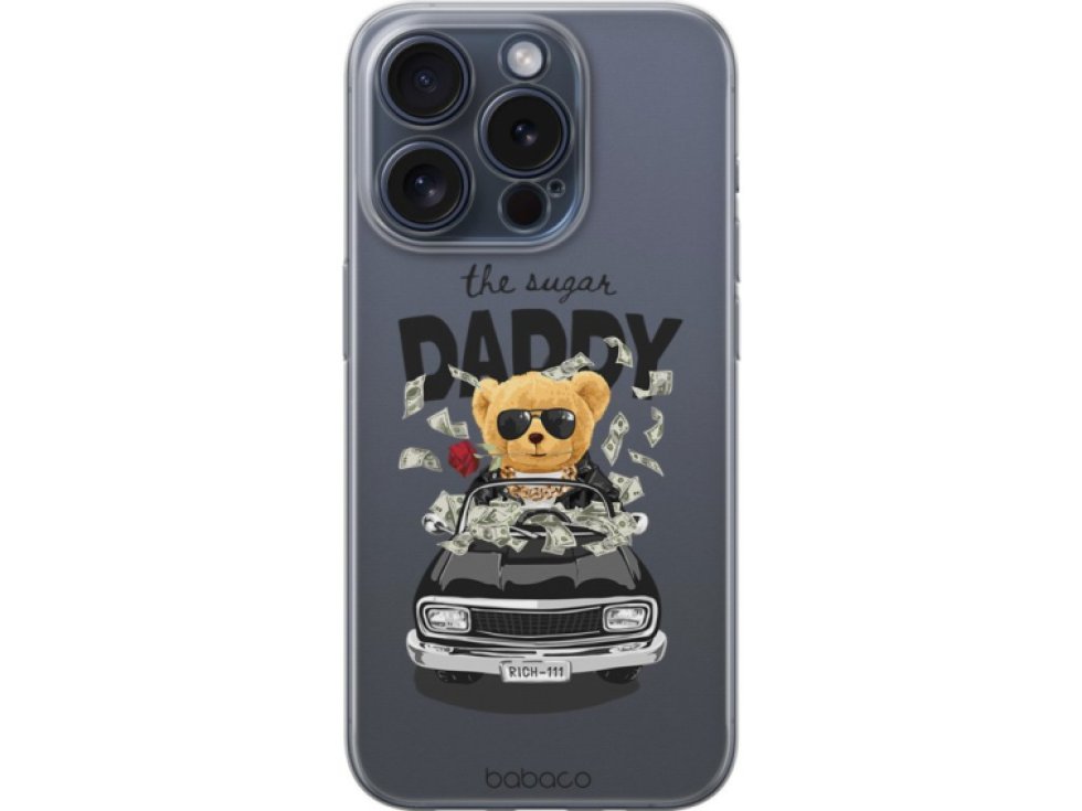 Ochranný kryt na iPhone 13 - Babaco, Teddy Sugar Daddy 001 BPCTEDDY3521