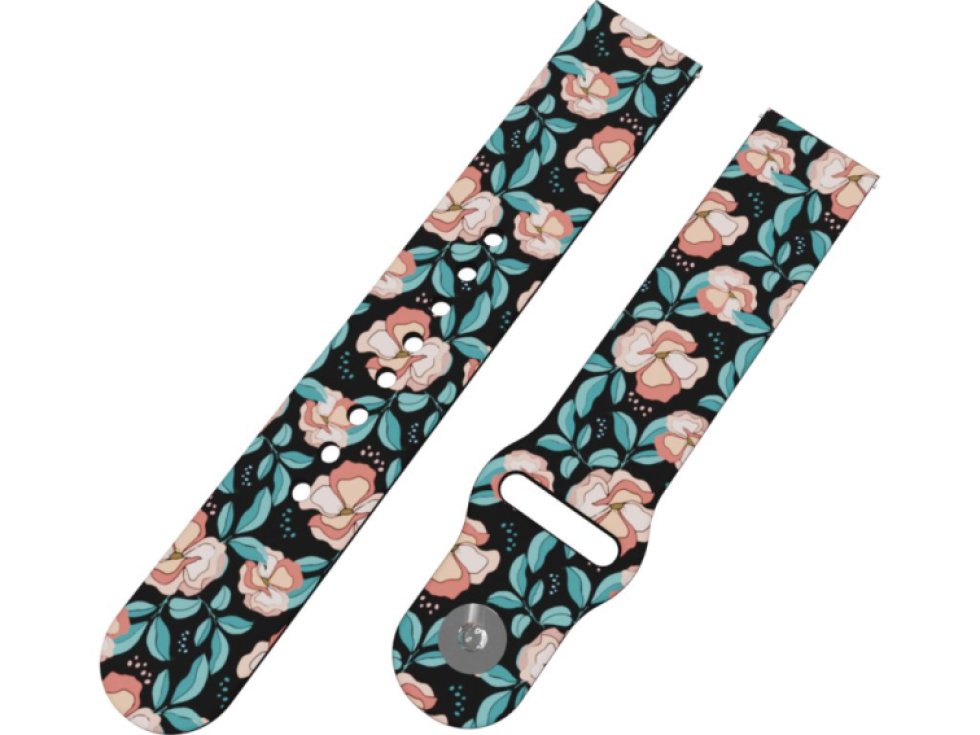 ČERVENÉ KVĚTINY řemínek 20 mm