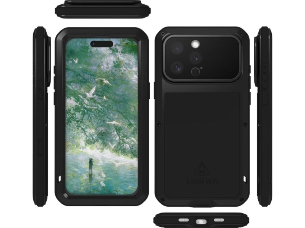 Ochranný kryt na iPhone 16 Pro MAX - LOVE MEI, Powerful Black