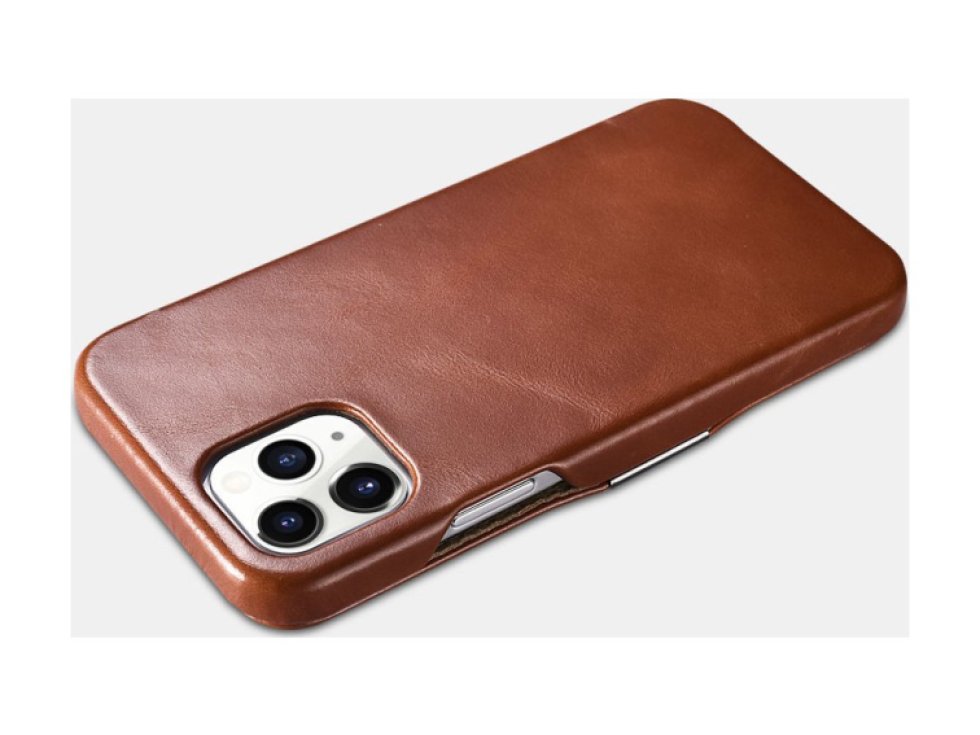 Knížkové pouzdro pro iPhone 12 Pro MAX - iCarer, Vintage Brown 01.20.RIX1211-BN