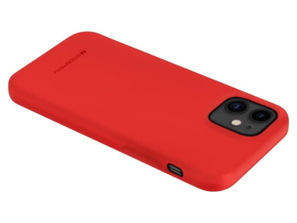 Ochranný kryt pro iPhone 12 / 12 Pro - Mercury, Soft Feeling Red