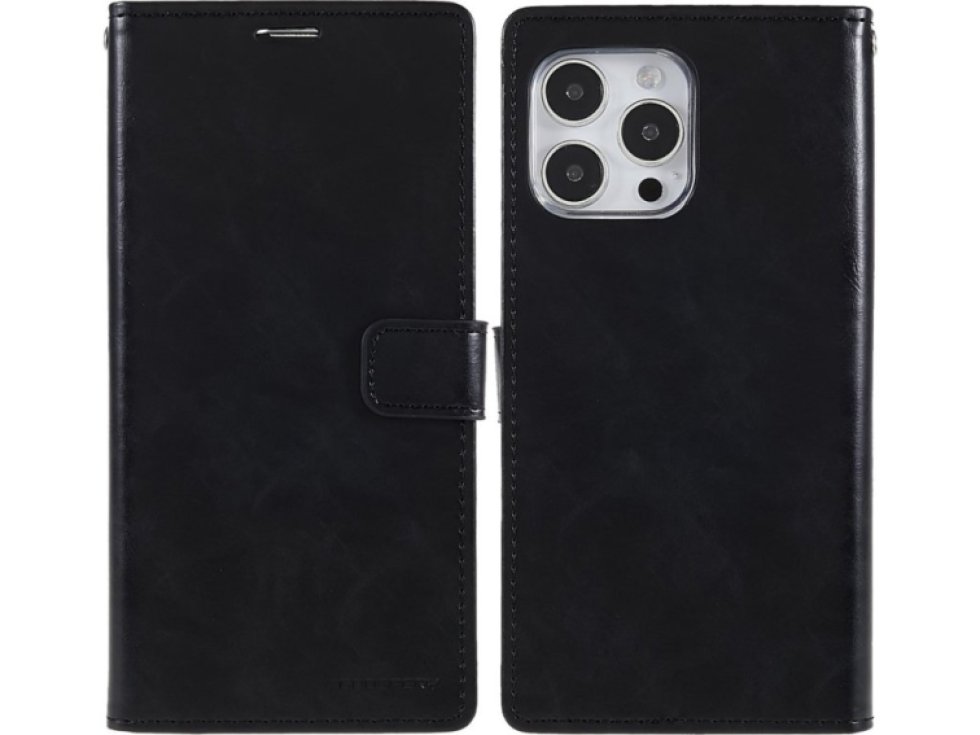 Ochranné pouzdro pro iPhone 14 Pro - Mercury, Bluemoon Diary Black