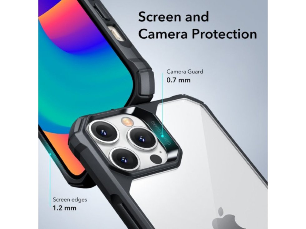 Ochranný kryt pro iPhone 14 Pro MAX - ESR, Air Armor Clear/Black