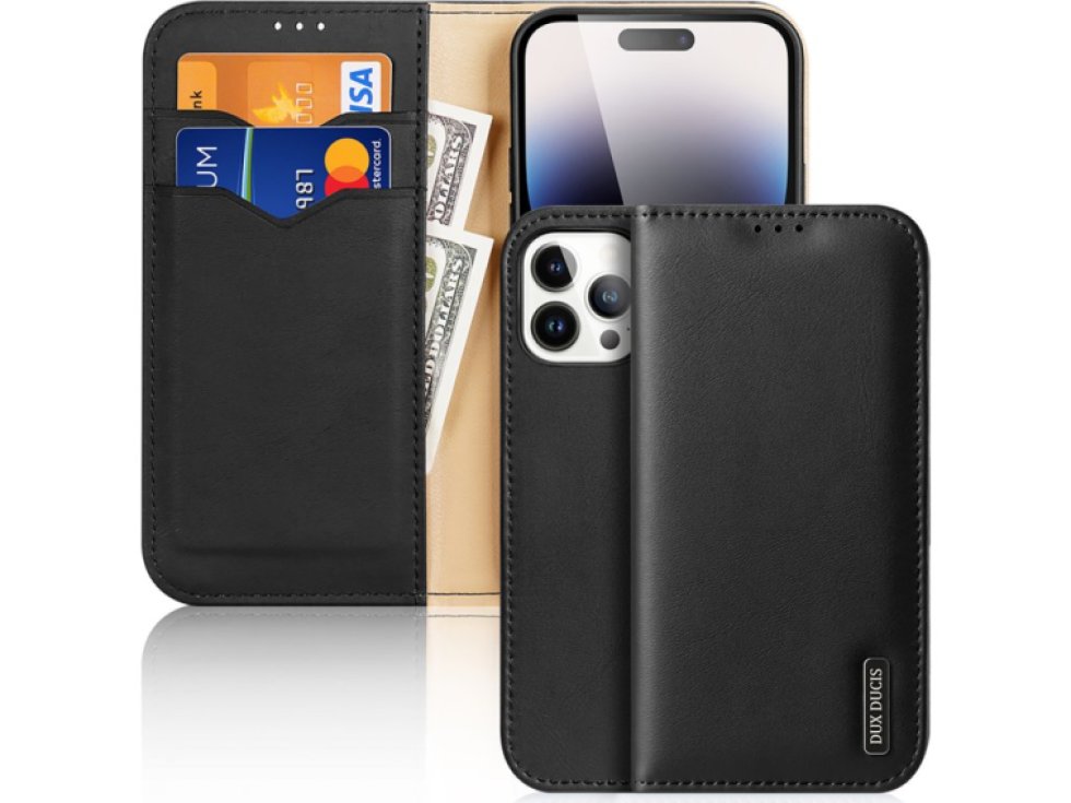 Knížkové pouzdro na iPhone 14 Pro MAX - DuxDucis, Hivo Black