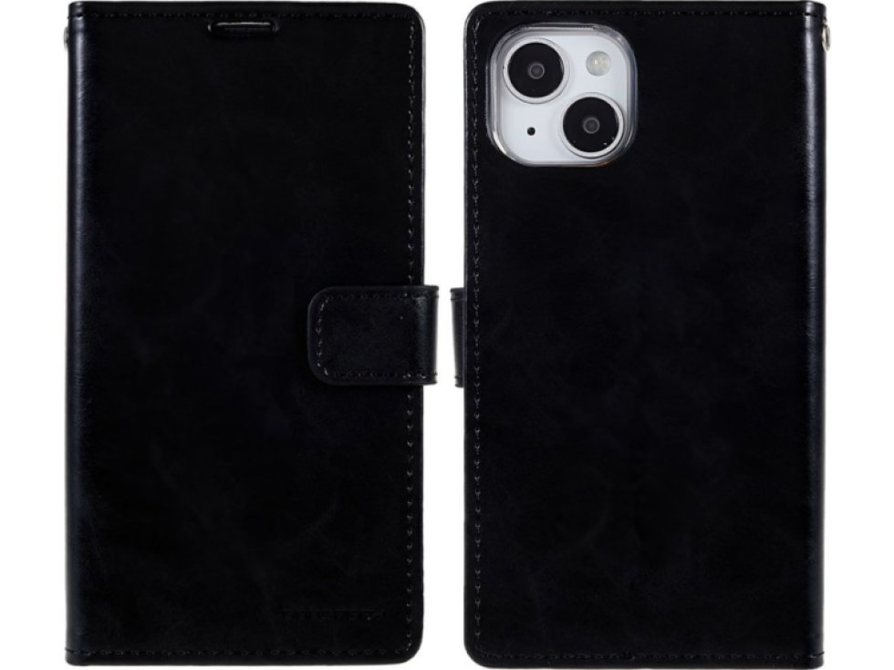 Ochranné pouzdro pro iPhone 14 - Mercury, Bluemoon Diary Black