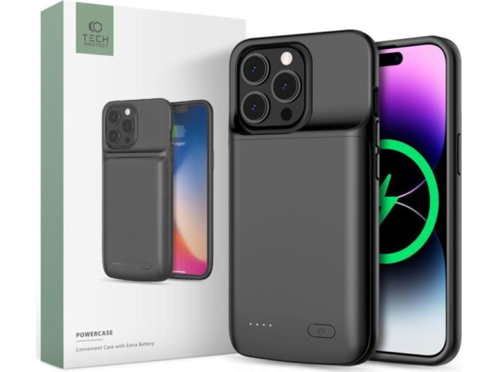 Nabíjecí pouzdro pro iPhone 14 / 14 Pro - Tech-Protect, Powercase 4800mAh