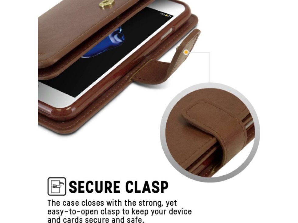 Pouzdro / kryt pro iPhone 7 / 8 / SE (2020/2022) - Mercury, Mansoor Diary Brown