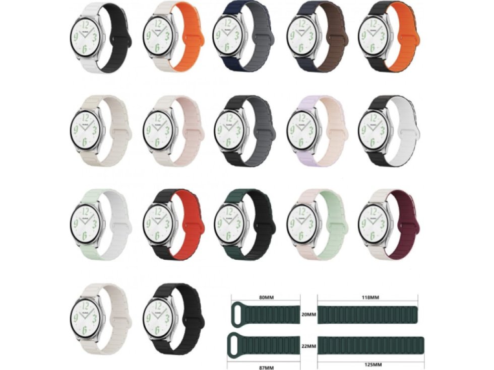 Dvojbarevný magnetický řemínek 22mm