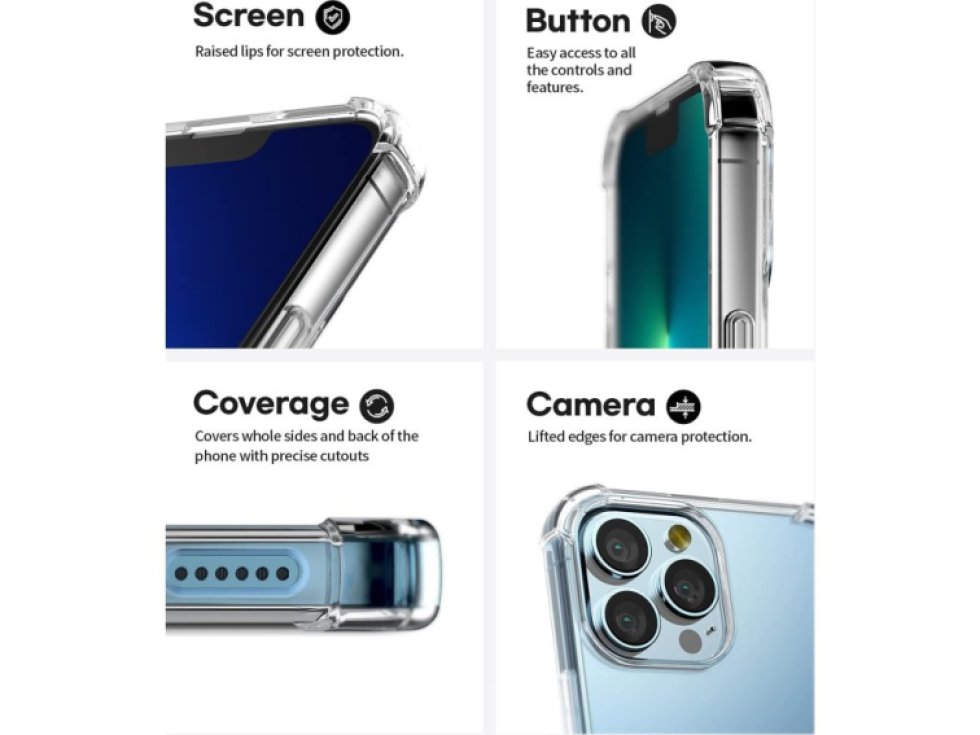 Ochranný kryt pro iPhone 13 Pro MAX - Mercury, SuperProtect Transparent