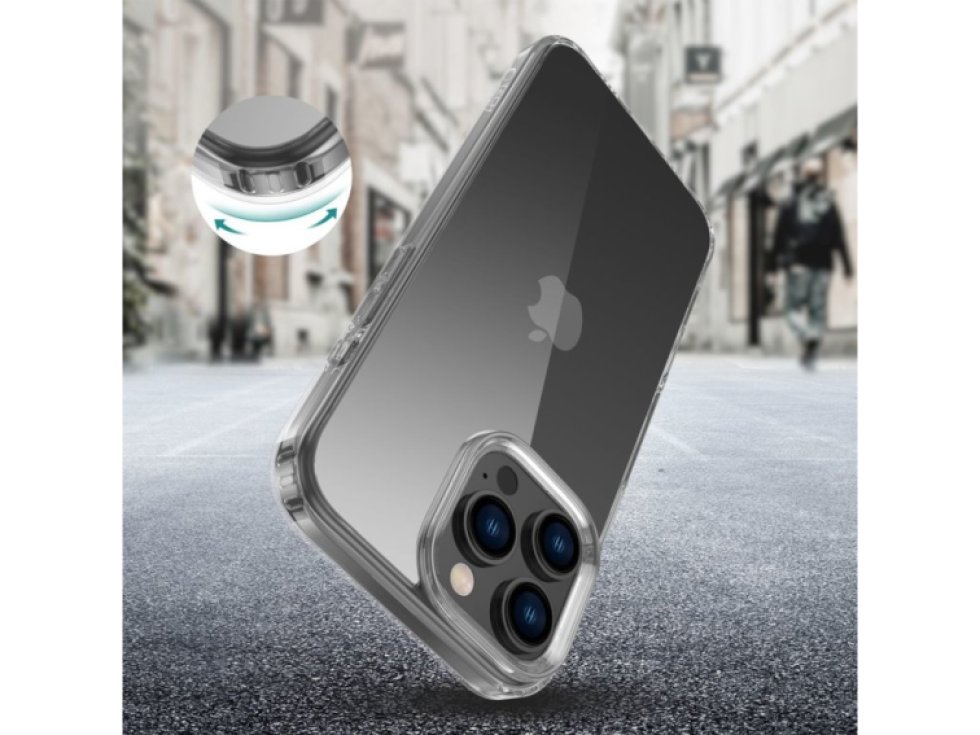 Ochranný kryt na iPhone 16 Pro MAX - Tech-Protect, Flexair Hybrid Clear