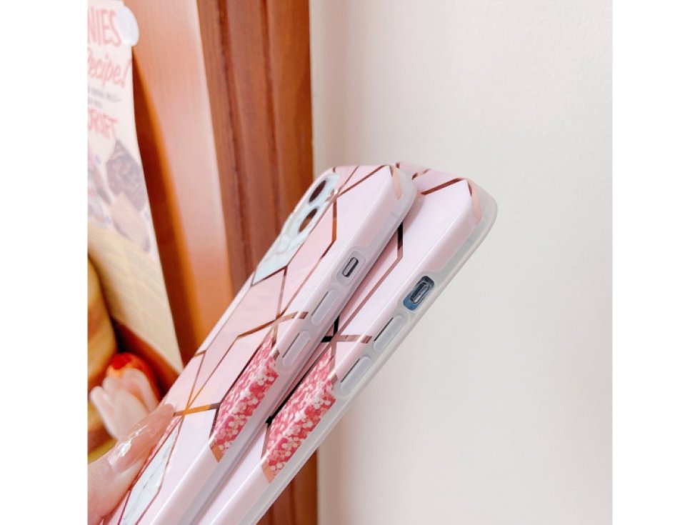 Ochranný kryt na iPhone 15 Pro MAX - Geometric Pink