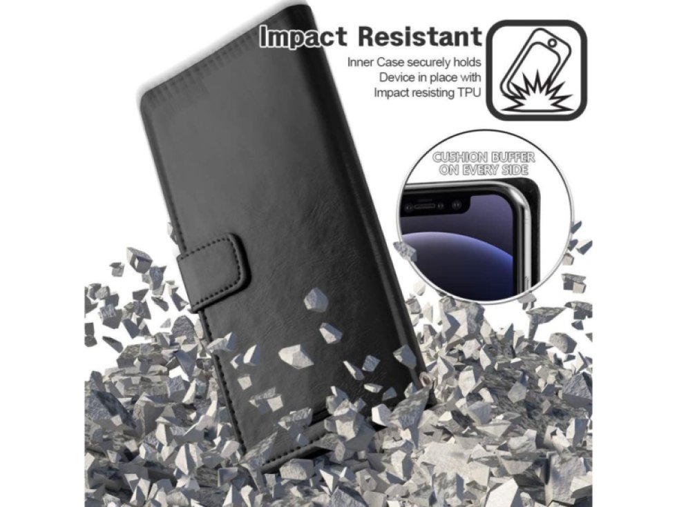 Knížkové pouzdro na iPhone 12 mini - Mercury, Bluemoon Diary Black