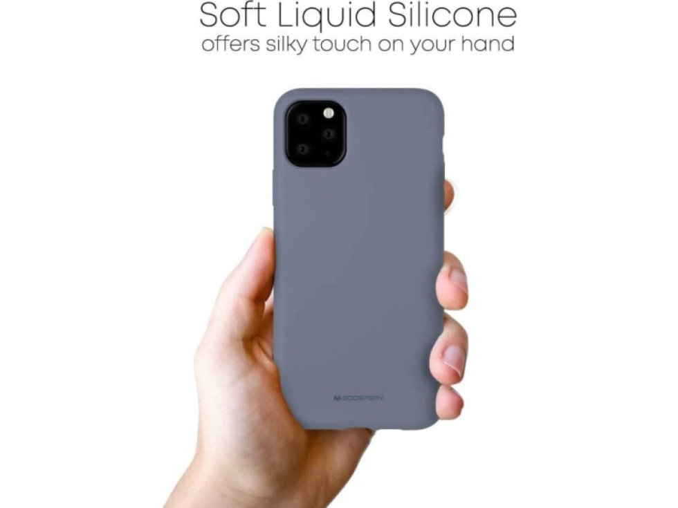 Ochranný kryt pro iPhone 11 Pro MAX - Mercury, Silicone Lavender Gray