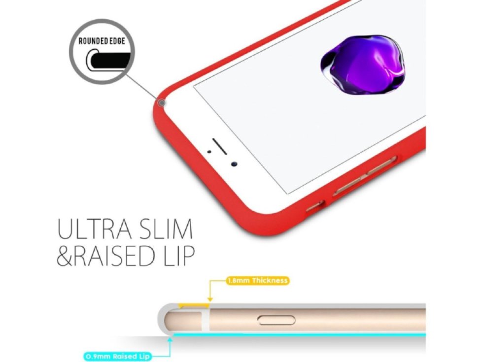 Ochranný kryt pro iPhone 7 PLUS / 8 PLUS - Mercury, Soft Feeling Red