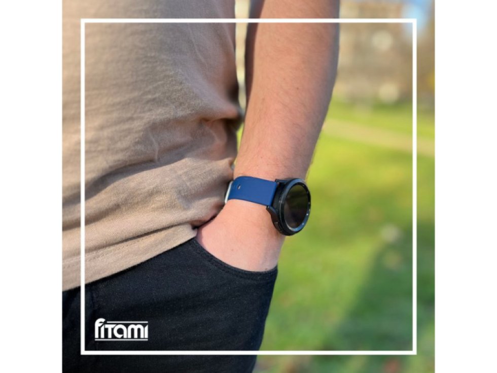 Jednobarevný řemínek pro chytré hodinky - Tmavě modrý