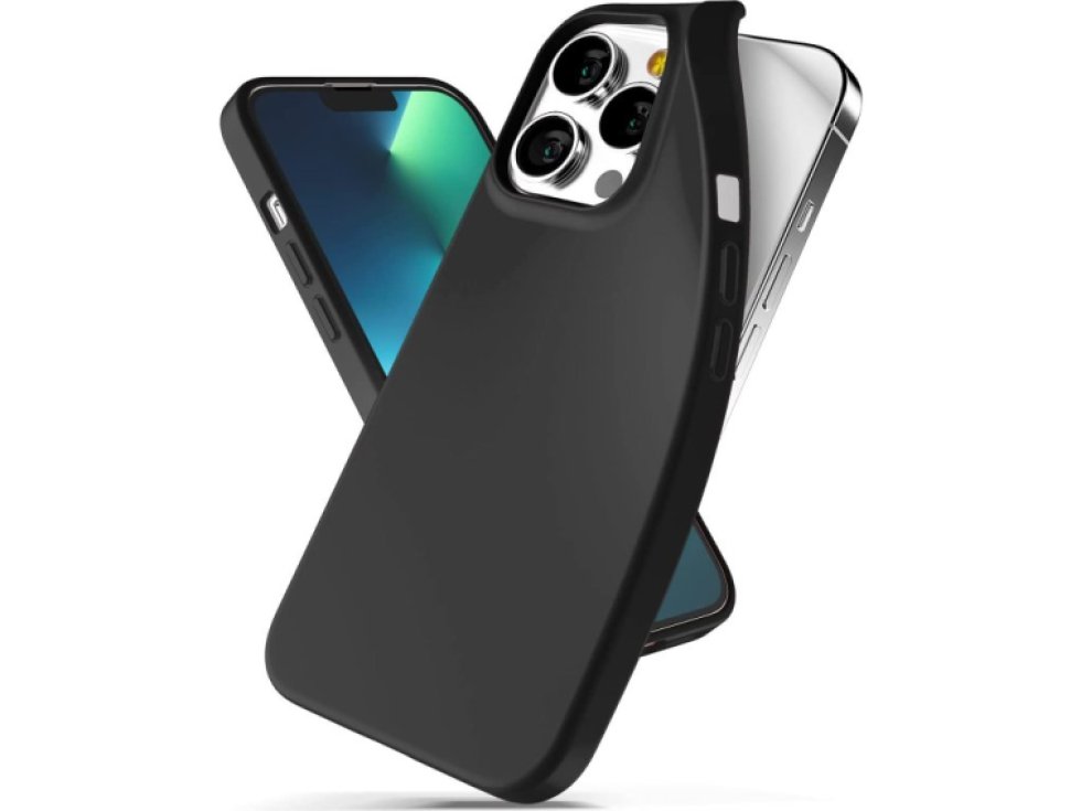 Ochranný kryt pro iPhone 13 Pro - Mercury, Soft Feeling Black