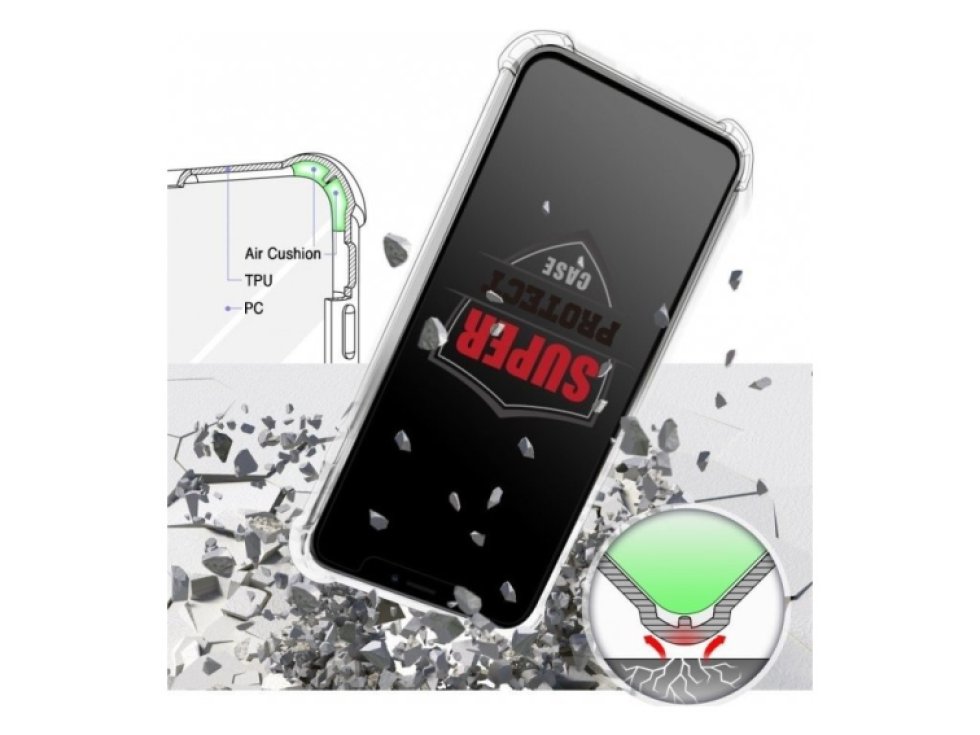 Ochranný kryt pro iPhone XS / X - Mercury, SuperProtect Transparent