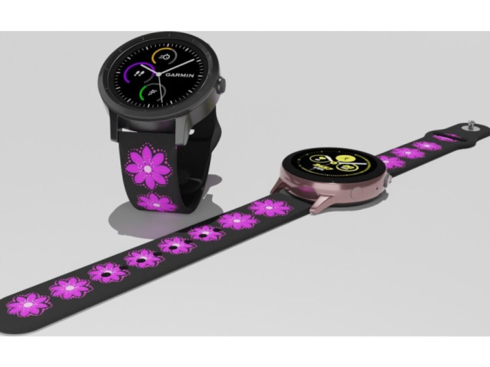 FIALOVÁ KVĚTINA řemínek 20 mm