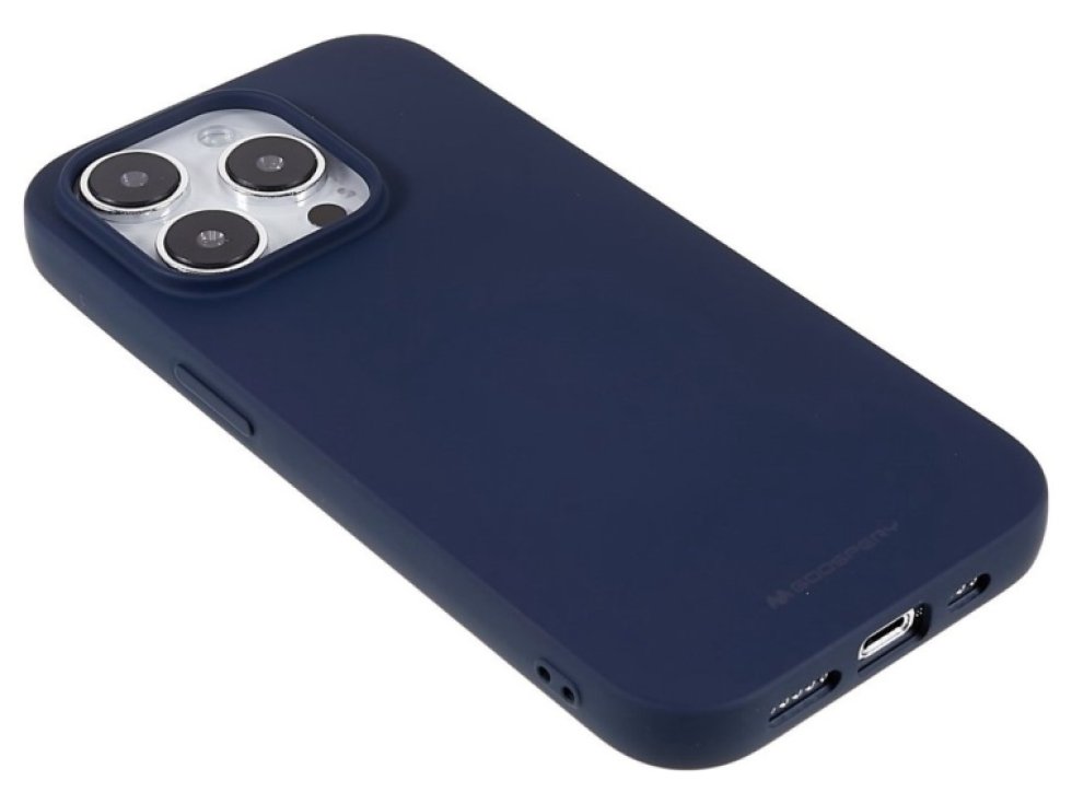 Ochranný kryt pro iPhone 14 Pro - Mercury, Soft Feeling Midnight Blue