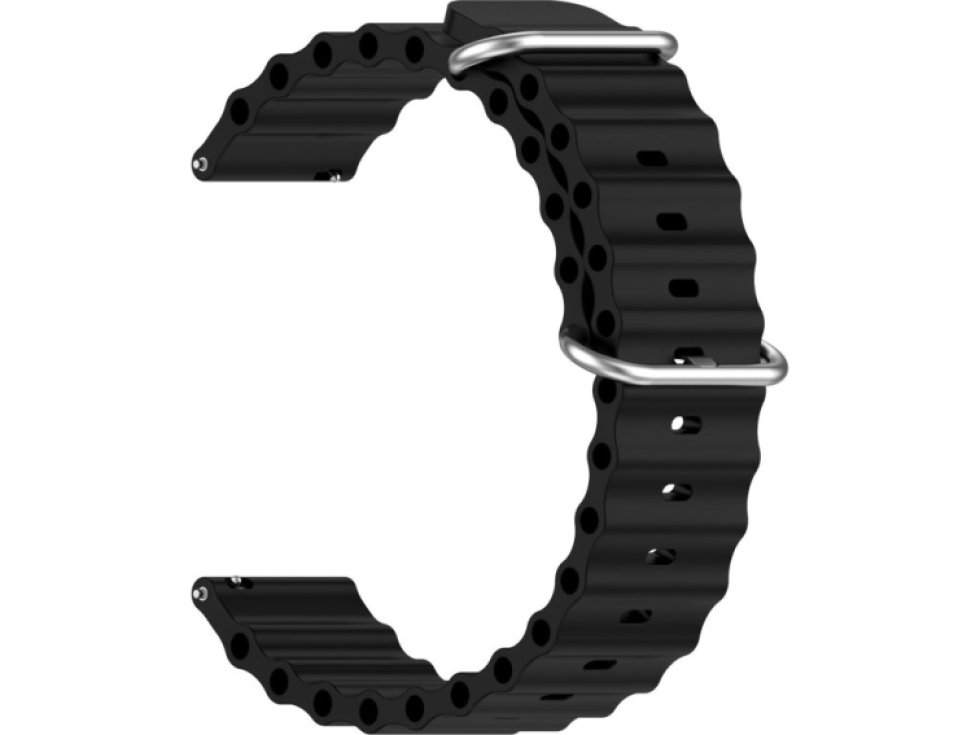 Vroubkovaný řemínek s přezkou 22mm