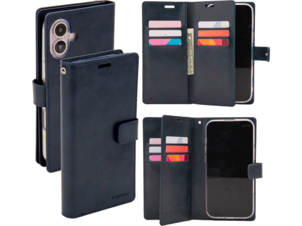 Ochranné pouzdro na iPhone 16 PLUS - Mercury, Mansoor Diary Navy