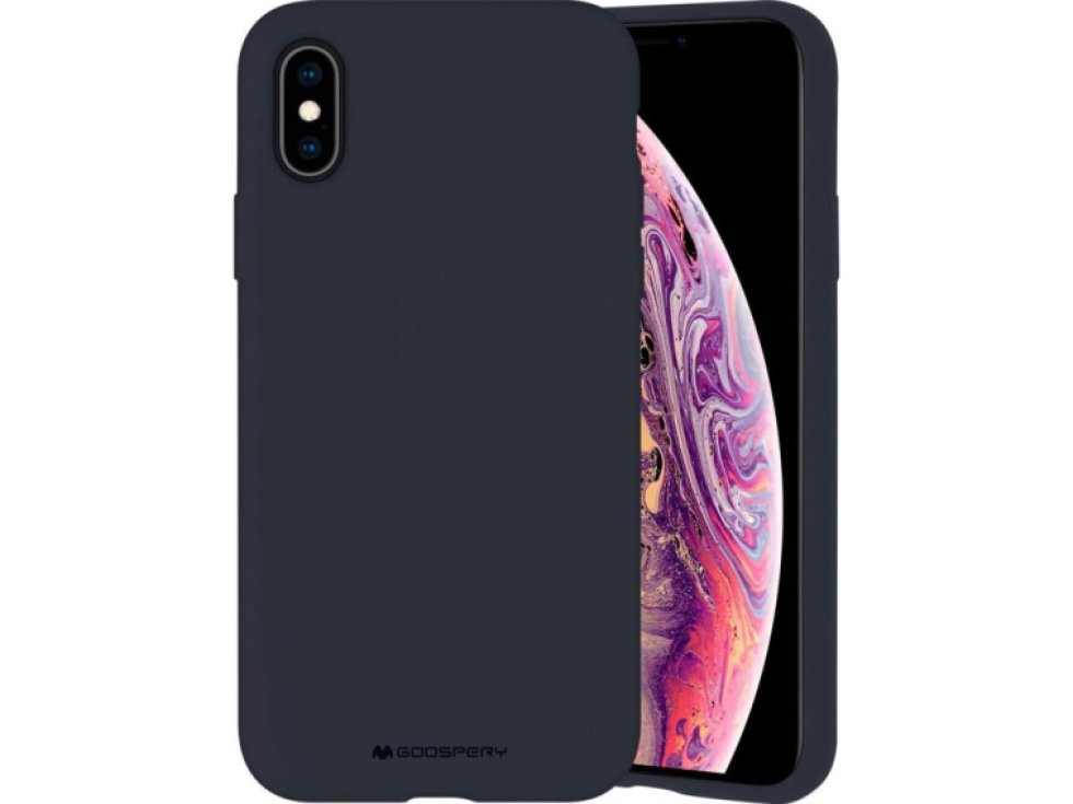 Ochranný kryt pro iPhone XS / X - Mercury, Silicone Navy