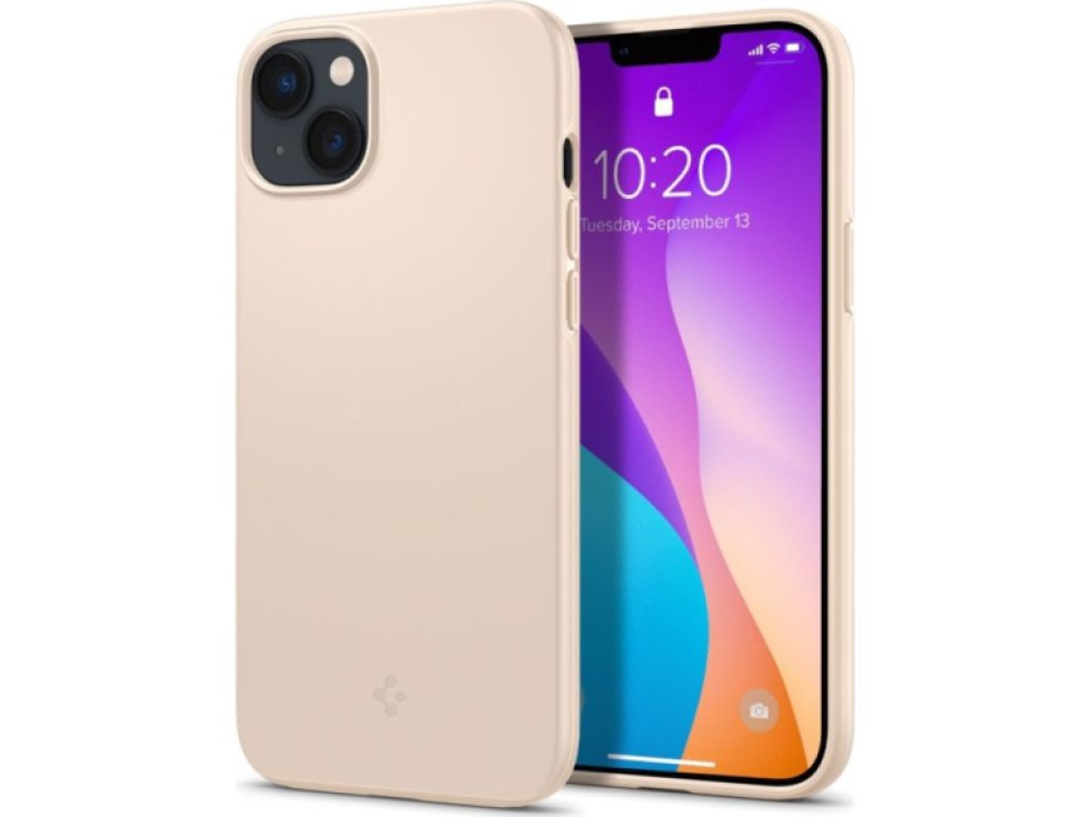 Ochranný kryt pro iPhone 14 PLUS - Spigen, Thin Fit Beige