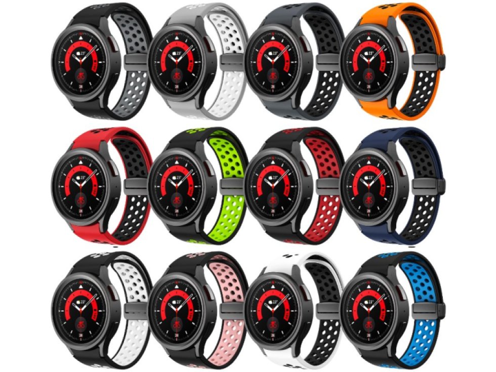 Perforovaný magnetický řemínek pro Samsung Watch 4/5/6