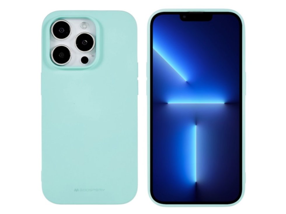 Ochranný kryt na iPhone 15 Pro - Mercury, Soft Feeling Mint