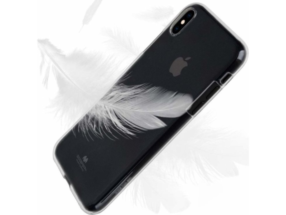 Ochranný kryt pro iPhone XS MAX - Mercury, Jelly Transparent